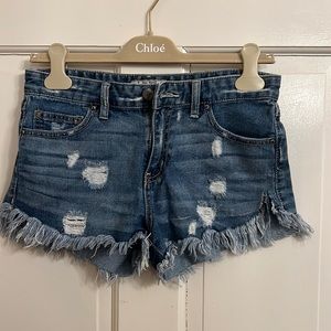 Free People Cut off Denim Shorts size 26